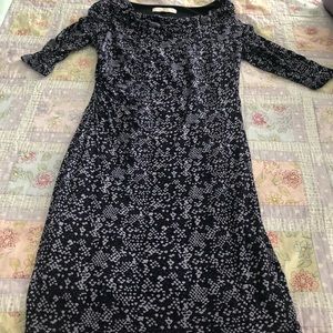 Purple Zebra-ish Long Sleeve Dress